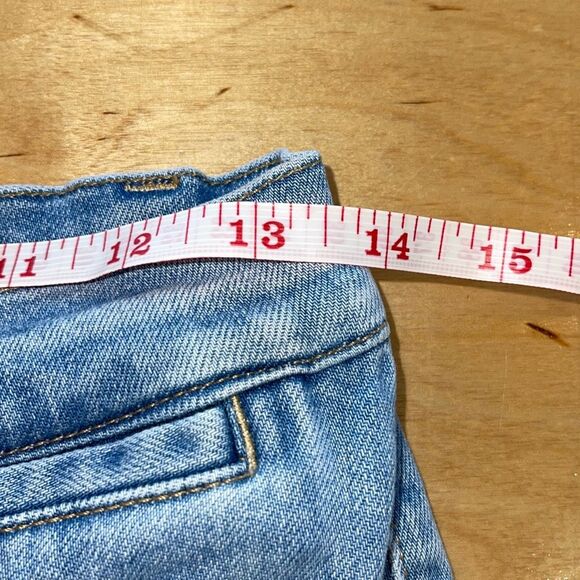 Alice + Olivia Mid Rise Ankle Distressed Coin Pocket Raw Edge Denim Jeans Size 3 - Picture 9 of 11